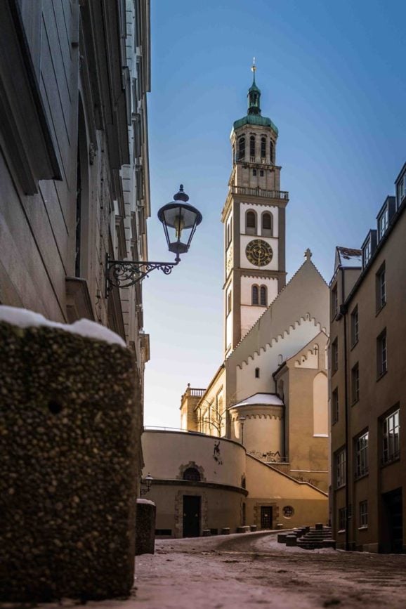 Perlachturm Rückansicht Augsburg
