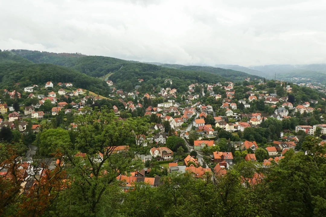 ausblick vom schloss wernigerode