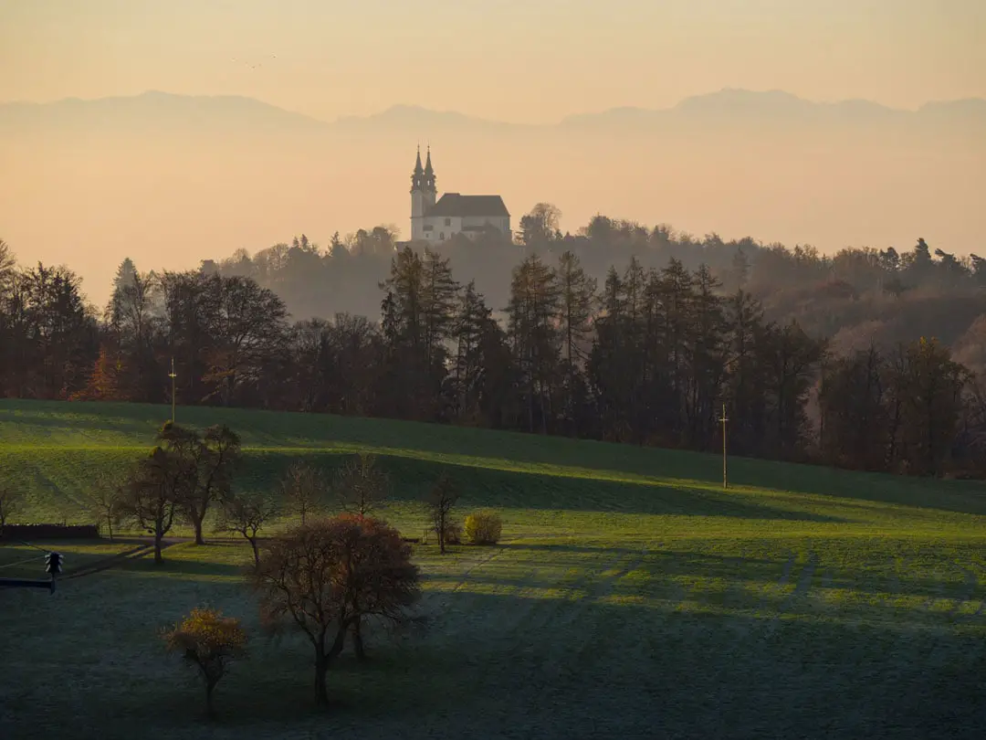 Pöstlingberg von der Gis aus gesehen