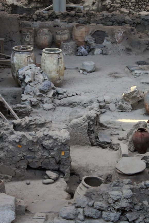 Santorini Akrotiri ausgrabungsstätte