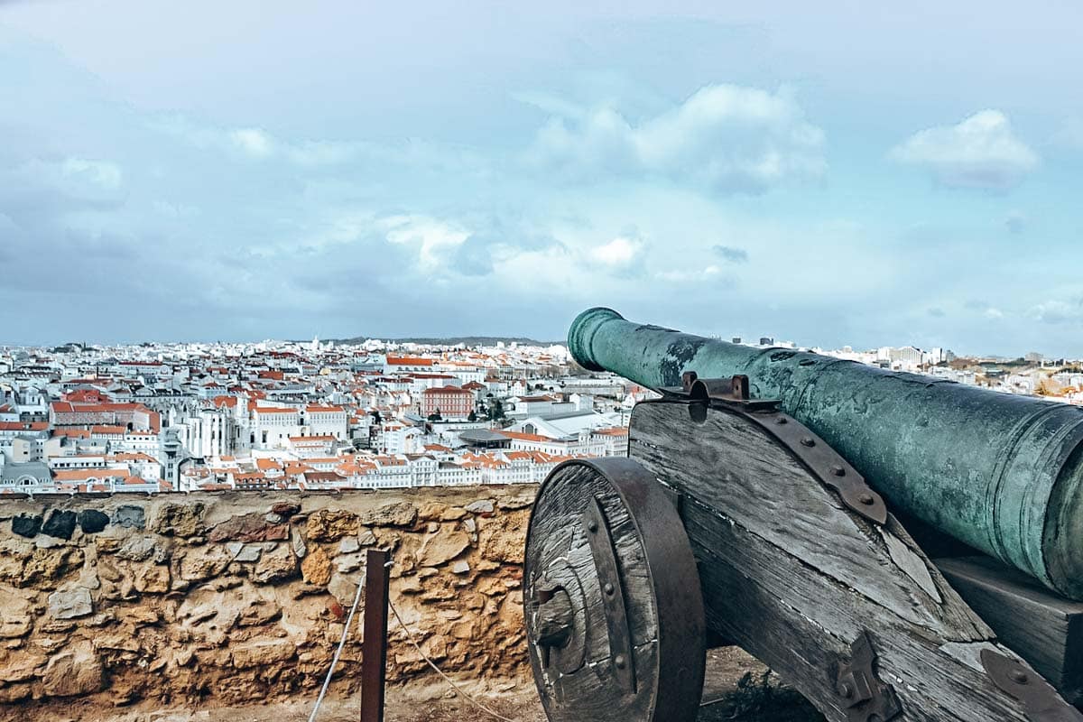 Lissabon Castelo de São Jorge ausblick