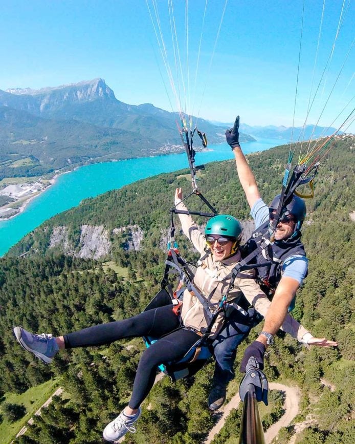 paragliding lac de serre poncon