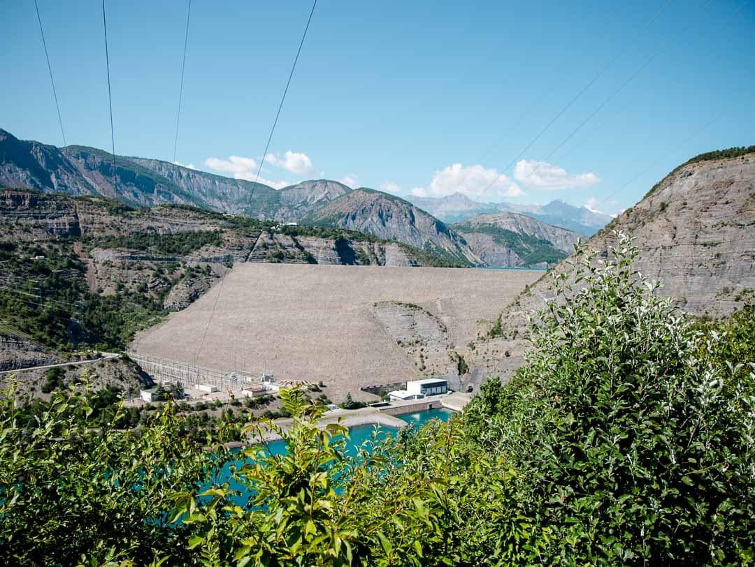 staumauer lac de serre poncon