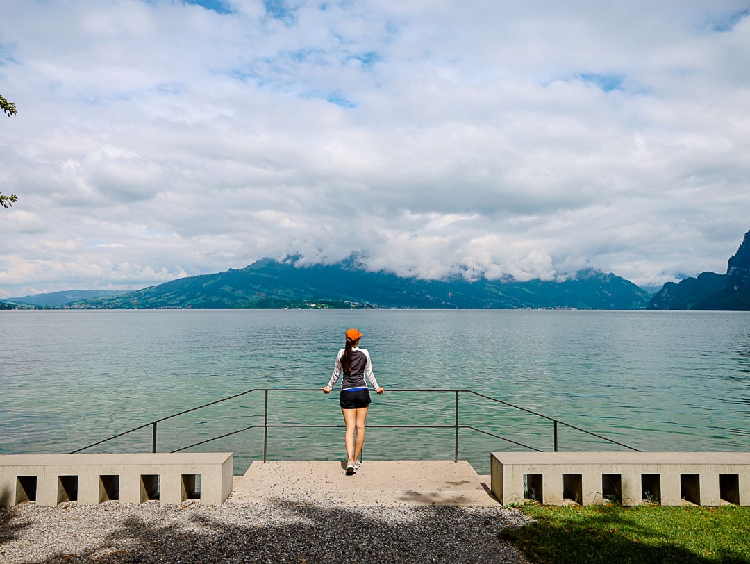 Fahrradtour Luzern Badeplatz Villa Krämerstein