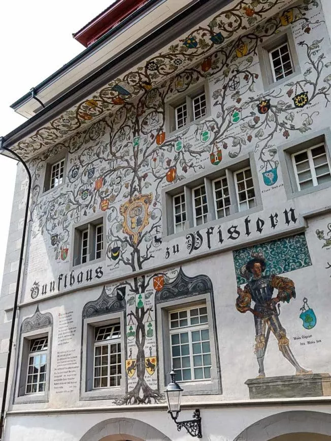 Luzern altstadt Fassadenmalerei