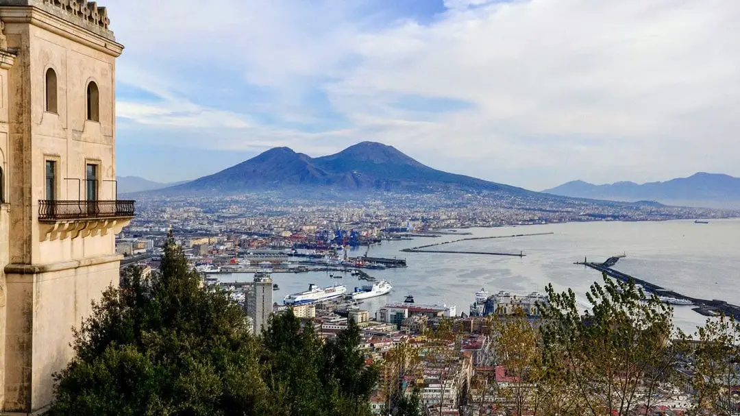 Neapel Ausblick Vesuv