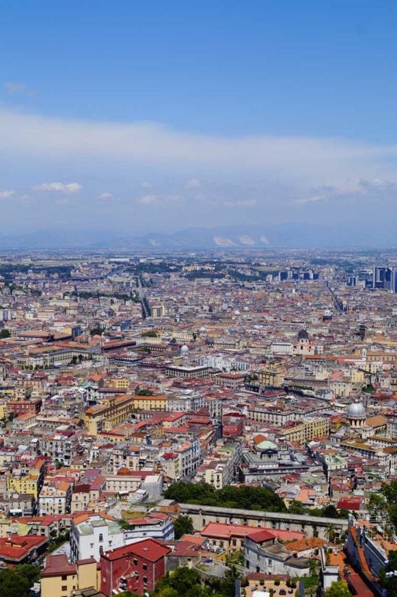 Neapel Castel Sant Elmo ausblick