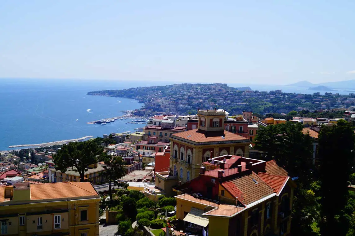 Neapel Vomero Blick über Neapel