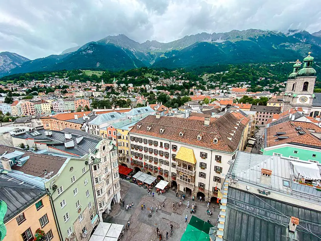 Innsbruck Stadtturm Aussicht
