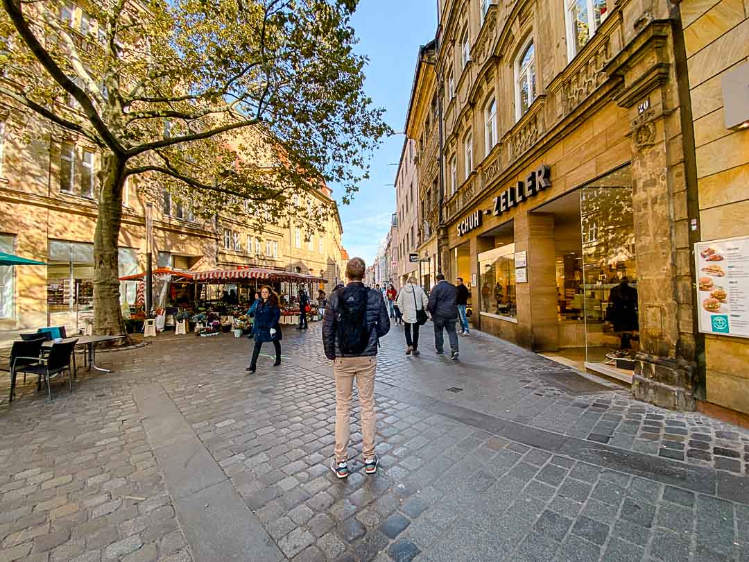 bamberg gruener markt fussgaengerzone