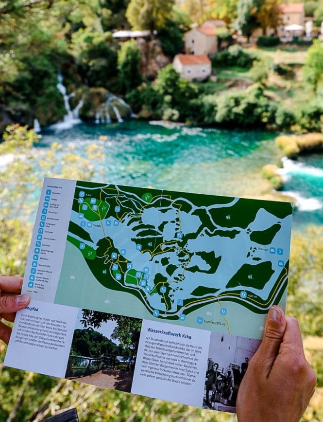 Krka Nationalpark Karte Skradinski Buk