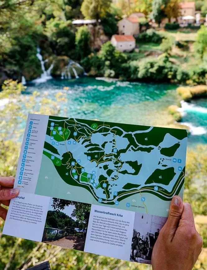 Krka Nationalpark Karte Skradinski Buk