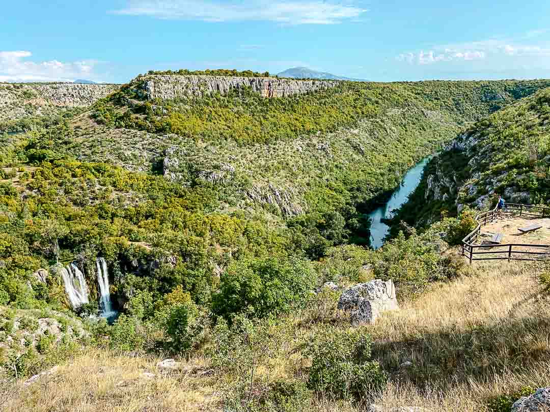 krka nationalpark manojlovac wasserfall von oben krka nationalpark manojlovac wasserfall von oben