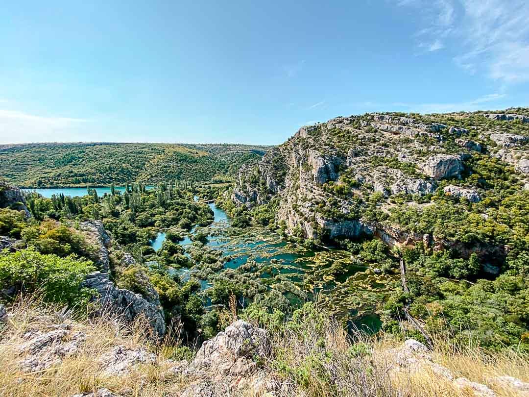 Krka Nationalpark Roški Slap von oben