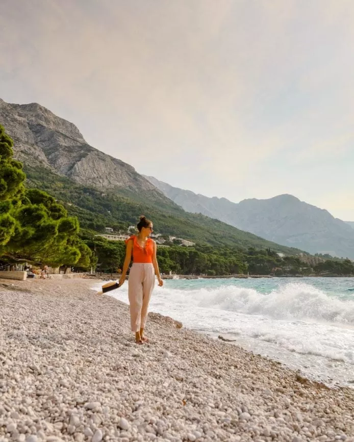 kroatien makarska riviera kieselstrand Kroatien Makarska Riviera kieselstrand