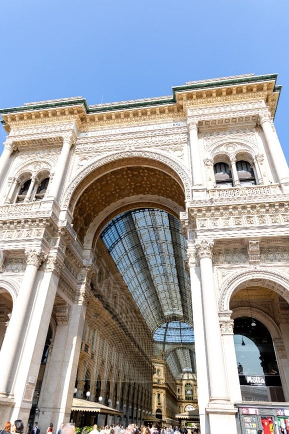 mailand La Galleria Vittorio Emanuele II eingang