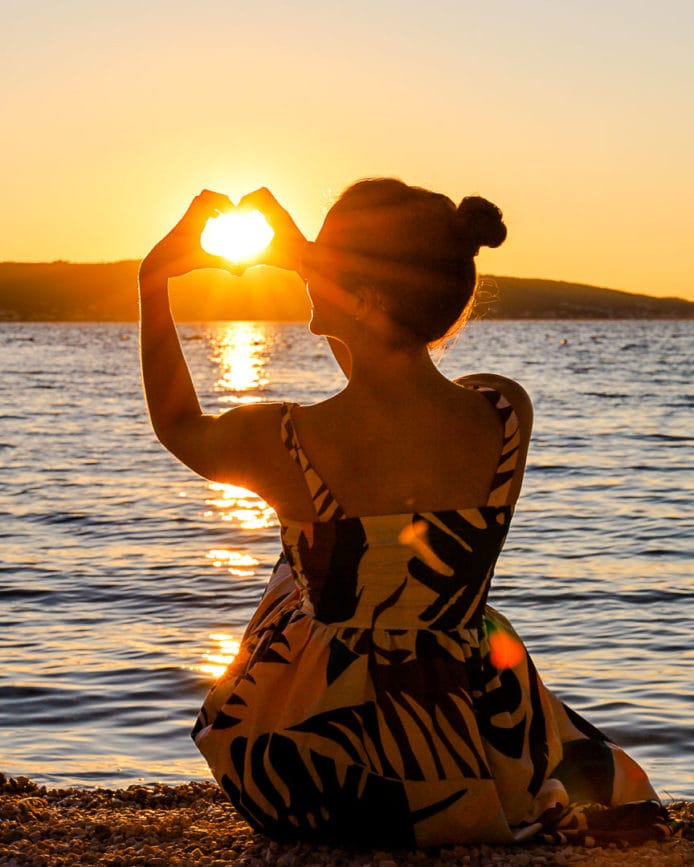 Split Kasjuni Beach sonnenuntergang