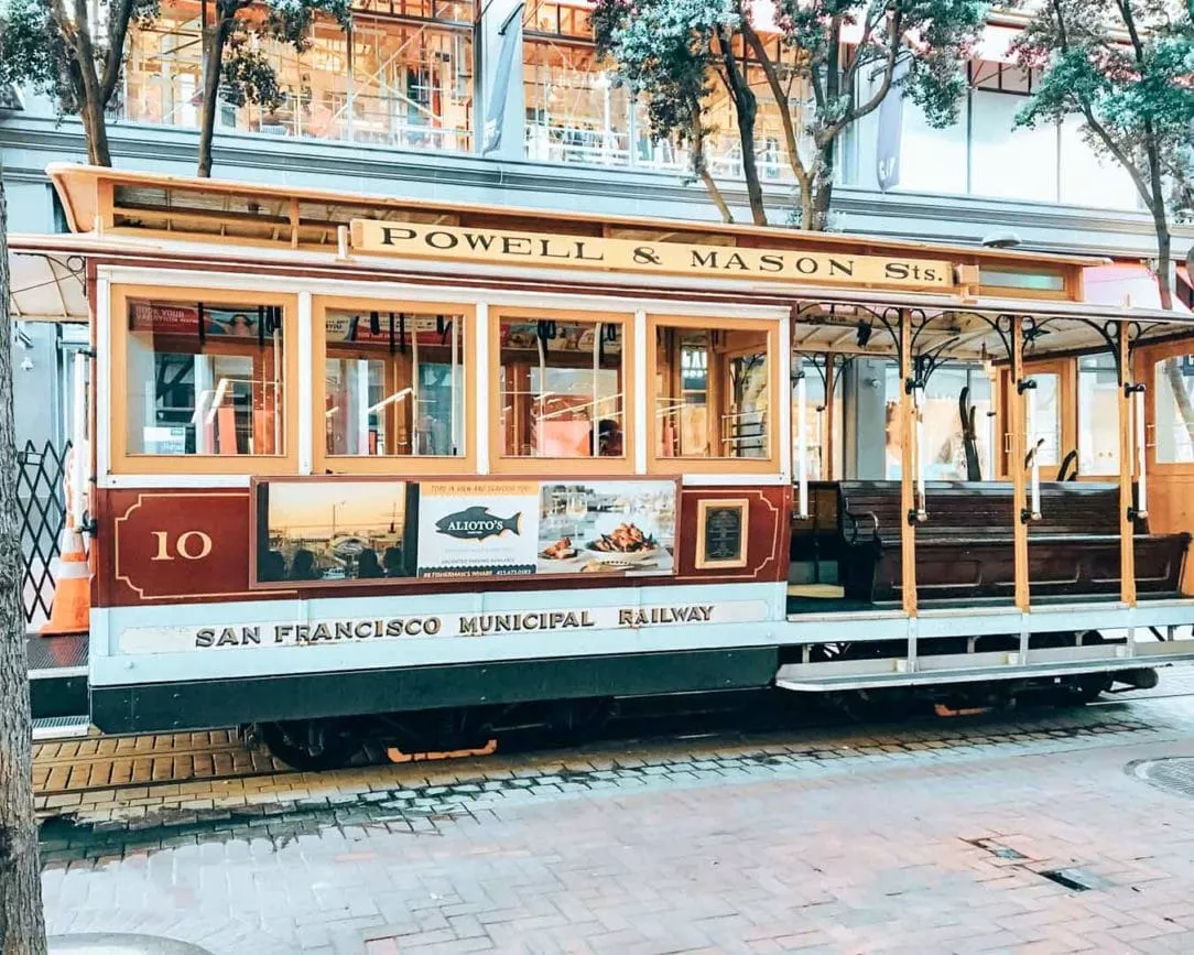 Cable Cars auf den Straßen von San Francisco