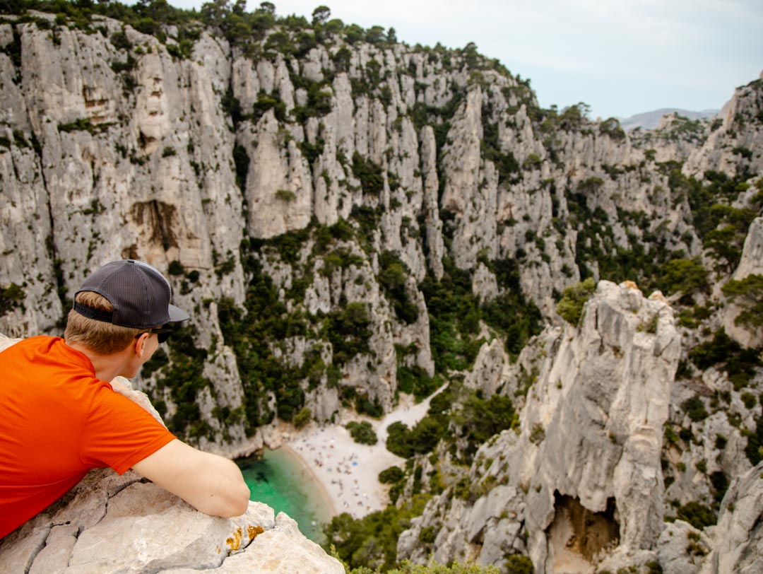 calanques nationalpark calanque den vau von oben