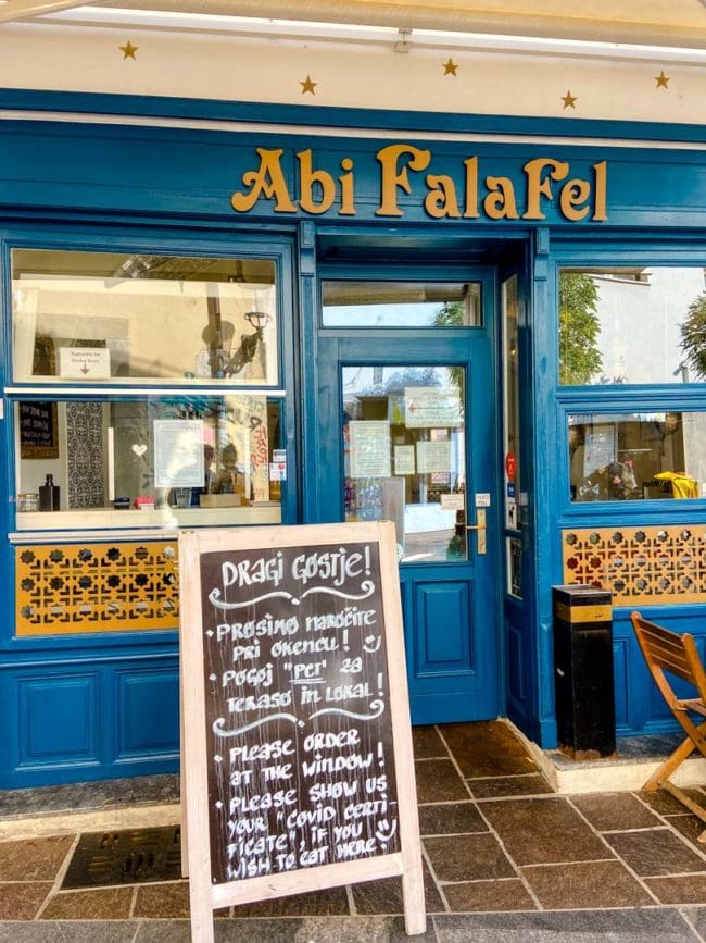 Ljubljana essenstipp Abi Falafel