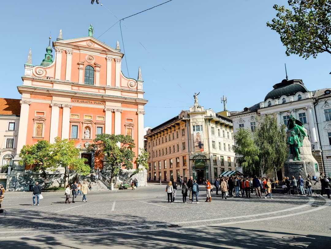 ljubljana preserenplatz hauptplatz Ljubljana Prešerenplatz Hauptplatz