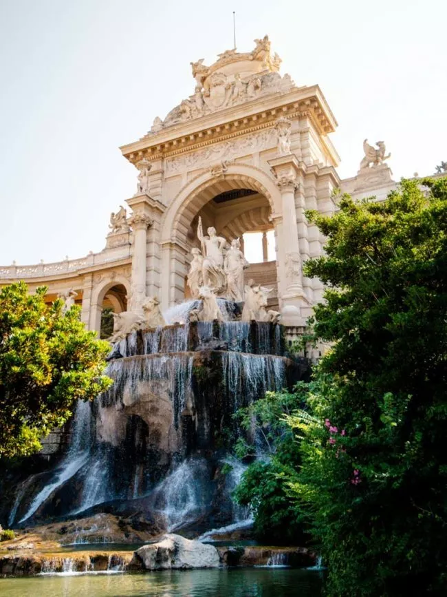 Marseille Palais Longchamp wasserfall