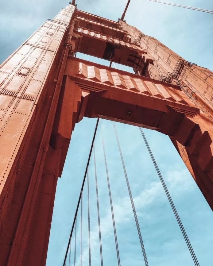 San Francisco Golden Gate Bridge Brückenpfeiler