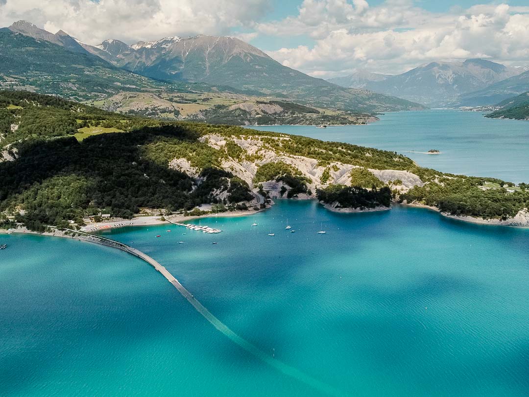 suedfrankreich lac de serre poncon viaduct chanteloube