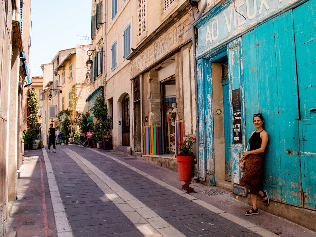 suedfrankreich Marseille gasse Le Panier