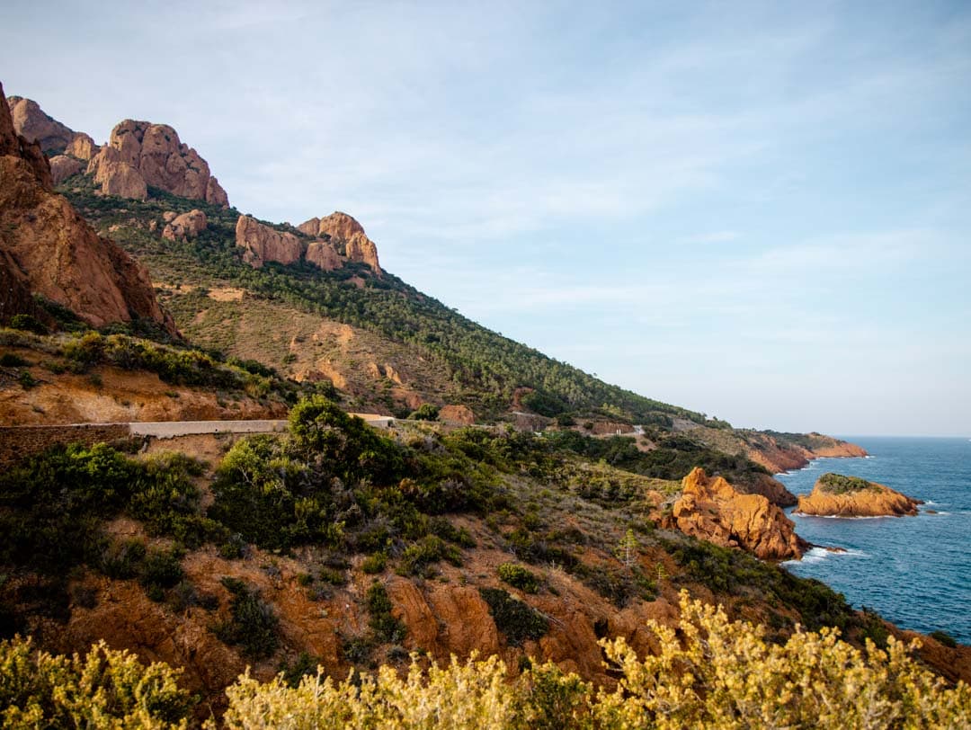 cote dazur esterel gebirge kuestenstrasse