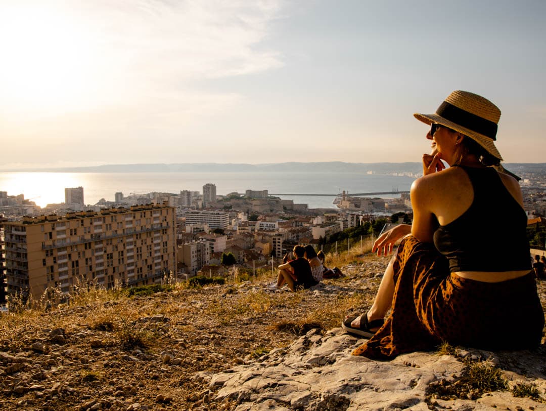 cote dazur marseille aussicht bei notre dame de la garde