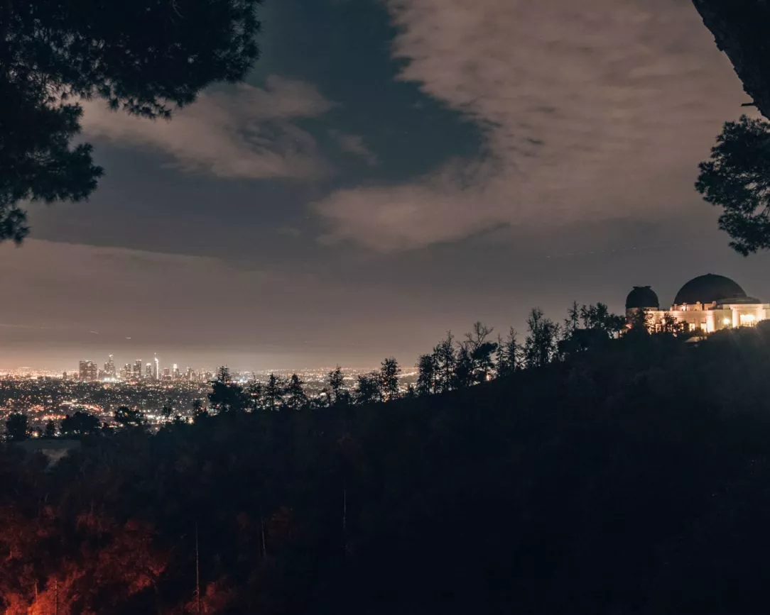 los angeles Griffith Observatory aussicht nachts