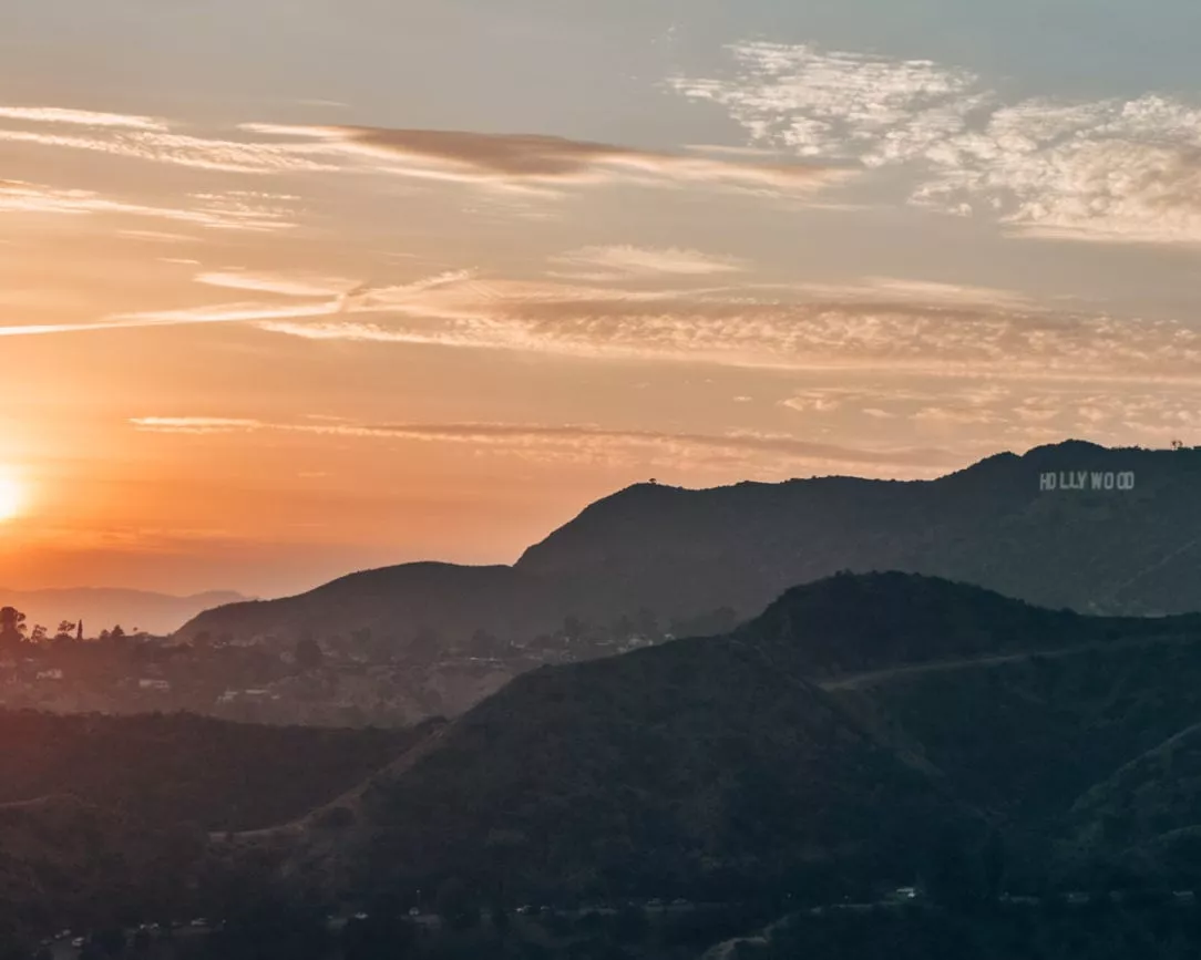 los angeles Griffith Observatory Sonnenuntergang