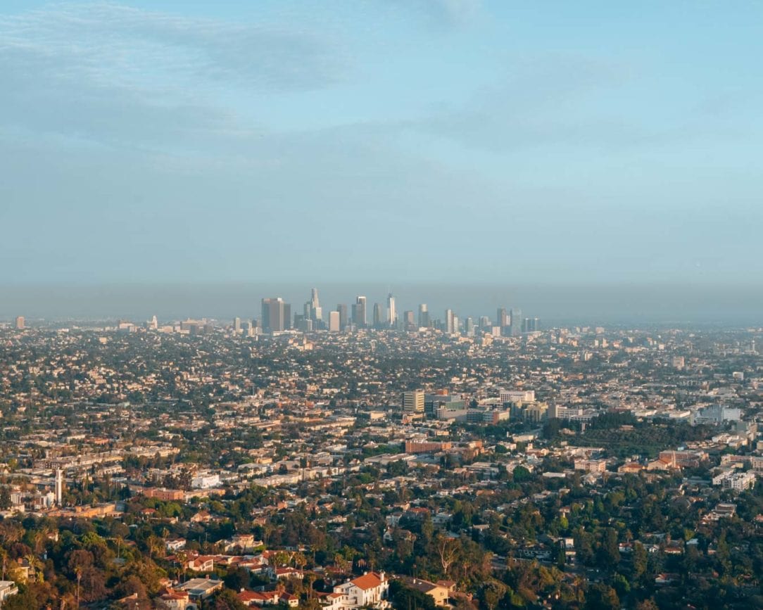 los angeles mulholland drive ausblick