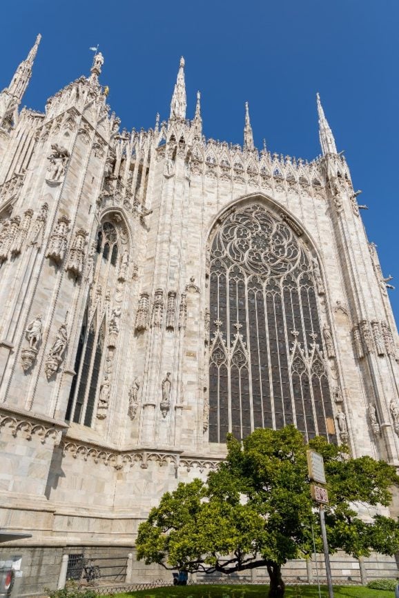 Mailand dom Rückansicht
