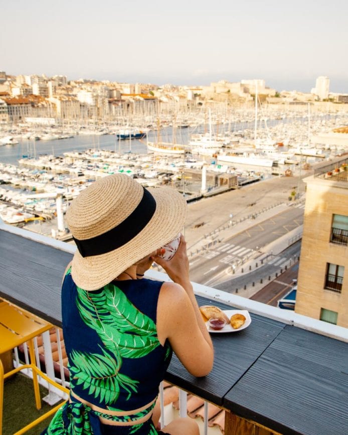 provence marseille blick auf alten hafen