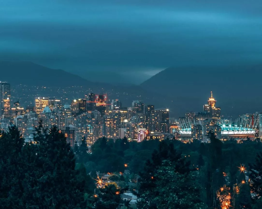 Vancouver Queen Elizabeth Park ausblick nachts