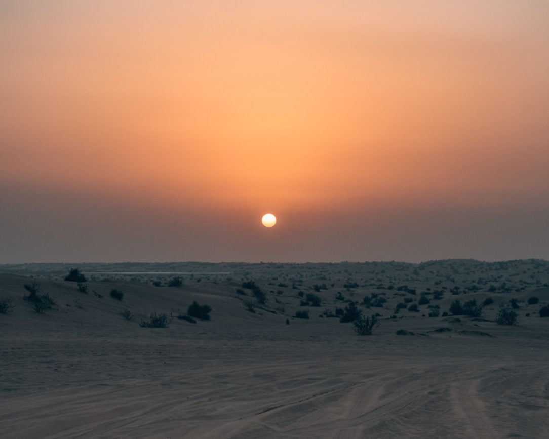 dubai wuestensafari sonnenuntergang 2