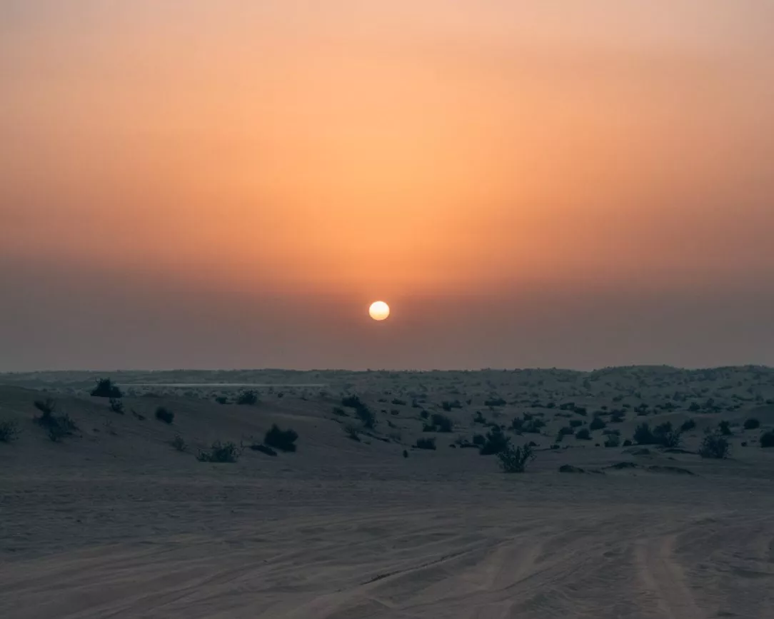 Dubai wüstensafari sonnenuntergang 2