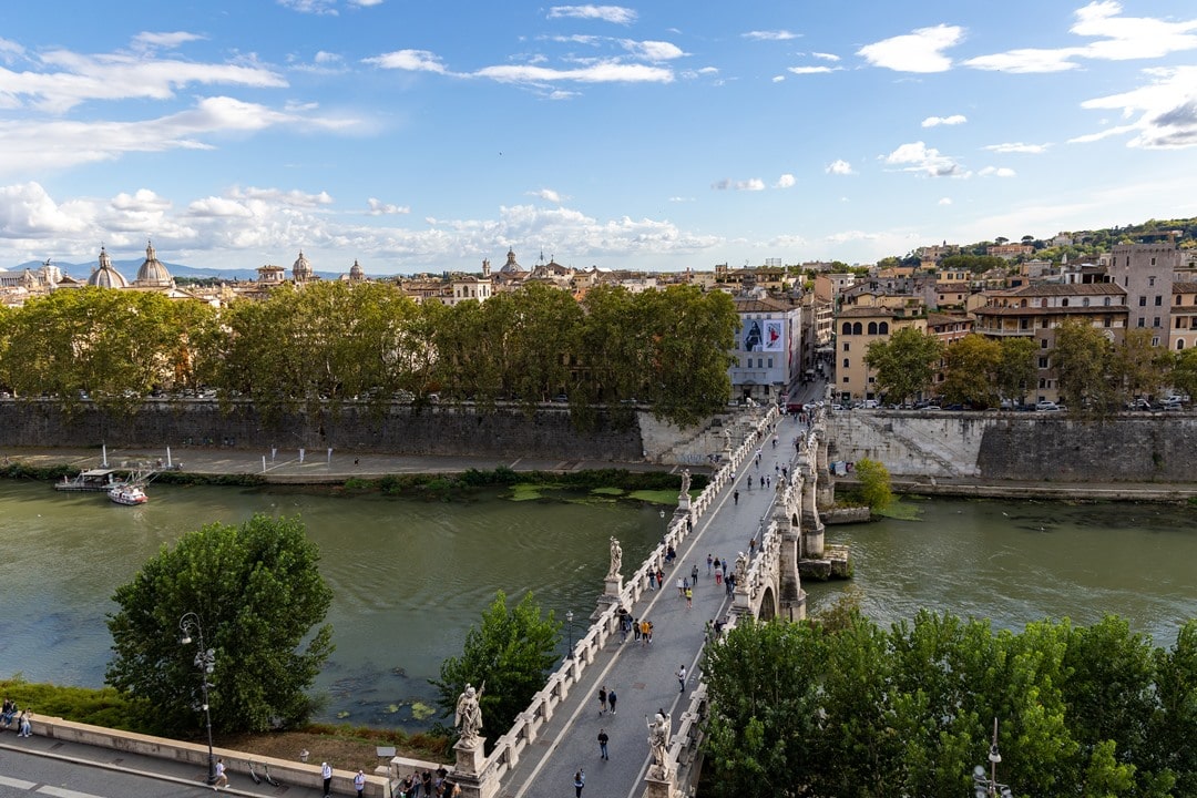 engelsbruecke rom von oben