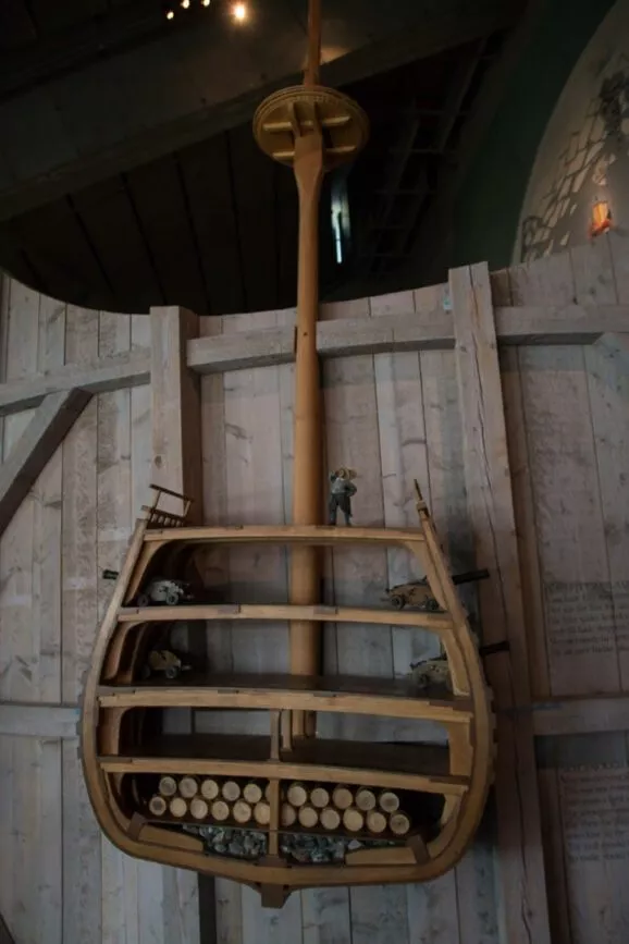 Vasa Schiff Darstellung des Rumpfes