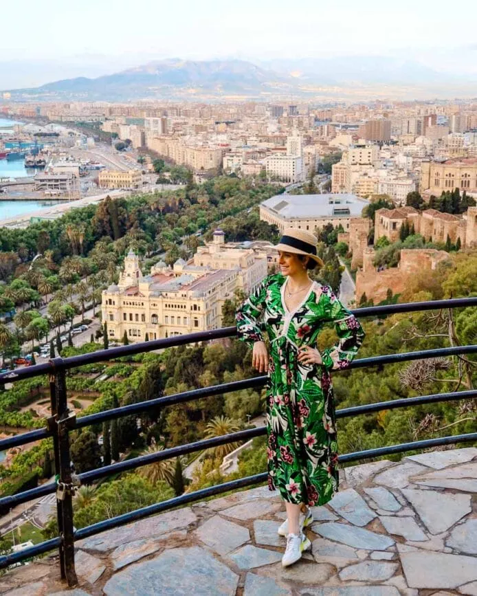 Andalusien malaga Gibralfaro lookout