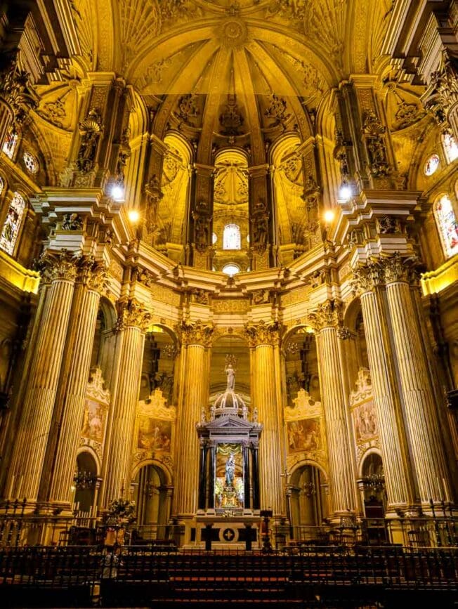 andalusien malaga kathedrale von innen