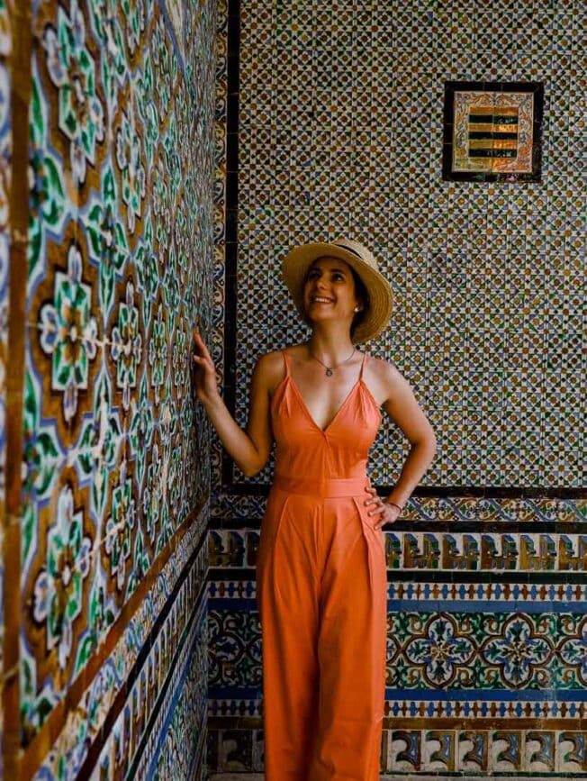 andalusien sevilla casa de pilatos fliesen