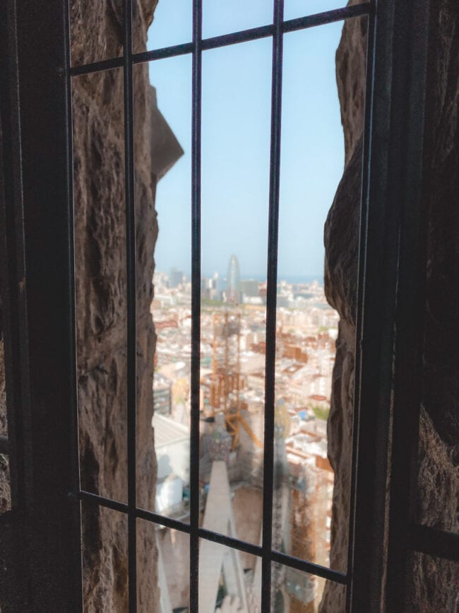 barcelona sagrada familia aufstieg passionsturm