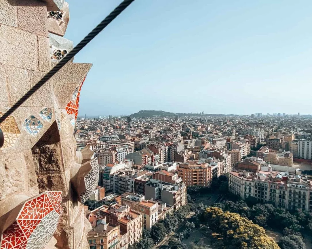 barcelona sagrada familia aussicht passionsturm 2