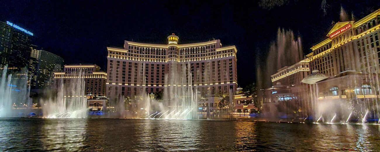 las vegas bellagio bei nacht
