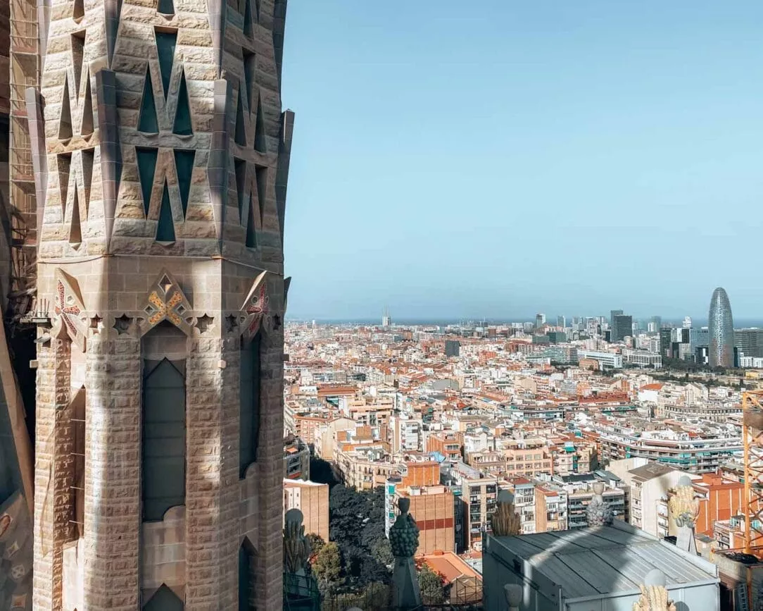sagrada familia barcelona aussicht passionsturm 1