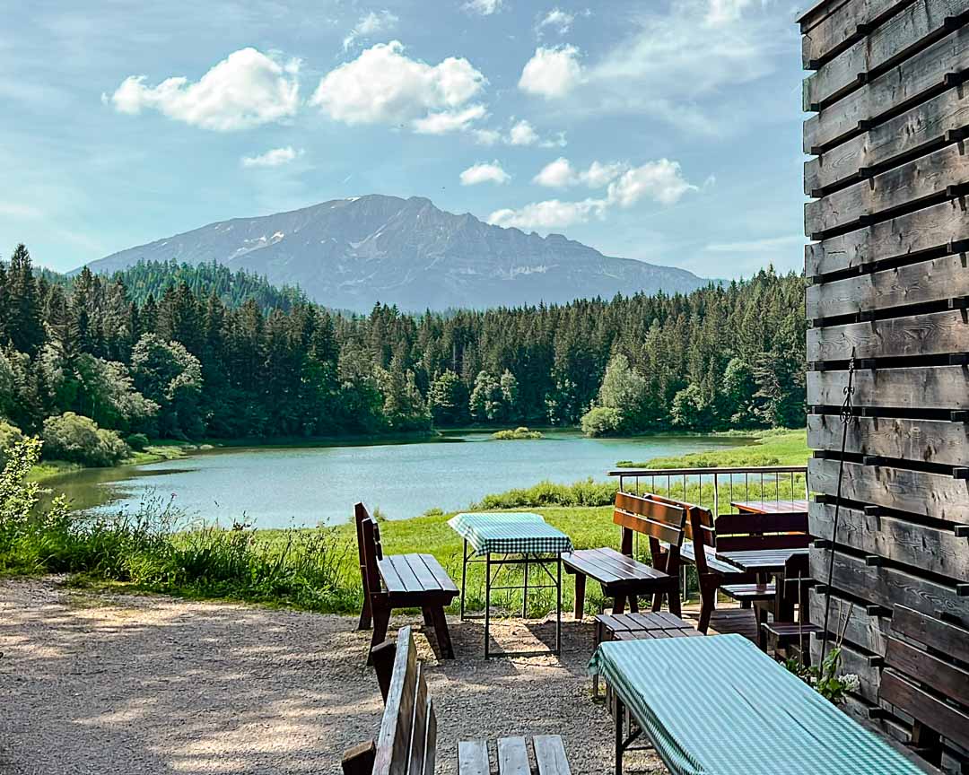 ötschergräben stapelhaus mit ötscherblick