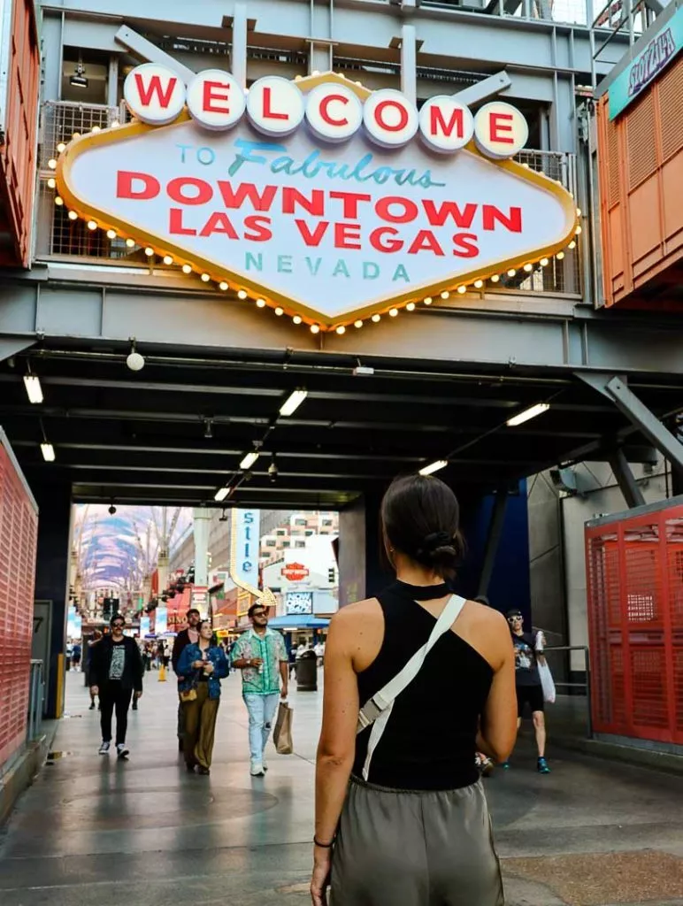 Eingang zur Fremont Street in Las Vegas